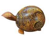 Coconut Nodding / Knocking Turtle with Dolphin Pattern
